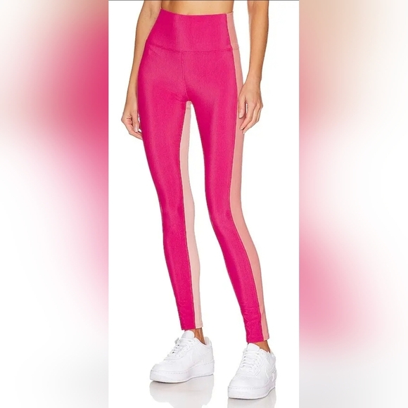 Beach Riot Pants - Beach riot Colorblock Women's Leggings inpink And Peach Size M